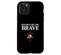 Blessed Are the Brave Christian Firefighter Faith Case for iPhone 11 Pro