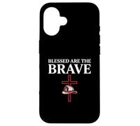 Blessed Are the Brave Christian Firefighter Faith Case for iPhone 16