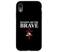 Blessed Are the Brave Christian Firefighter Faith Case for iPhone XR