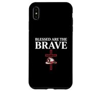 Blessed Are the Brave Christian Firefighter Faith Case for iPhone XS Max