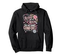 Blessed Are The Healers Jesus Faith God CNA Christian Nurse Pullover Hoodie