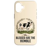 Blessed Are The Humble Cow Farm Christian Faith Case for iPhone 16 Plus