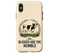 Blessed Are The Humble Cow Farm Christian Faith Case for iPhone X/XS