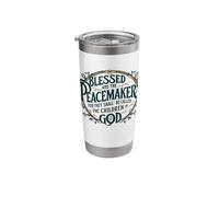 Blessed are The Peacemakers. Bible Verse Stainless Steel Insulated Tumbler