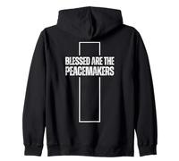 Blessed Are The Peacemakers - Christian Faith Zip Hoodie