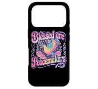 Blessed Are The Peacemakers Dove Floral Case for iPhone 17 Pro