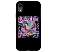 Blessed Are The Peacemakers Dove Floral Case for iPhone XR