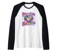 Blessed are The Peacemakers Dove Floral Raglan Baseball Tee