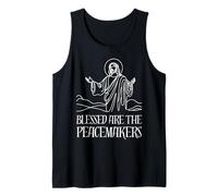 Blessed are The Peacemakers. Jesus. Christian Faith. Peace Tank Top