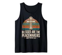 Blessed are The Peacemakers Matthew 5:9 Bible Christian Tank Top