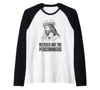 Blessed are The Peacemakers - Matthew 5:9 Raglan Baseball Tee