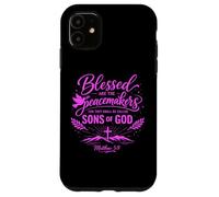 Blessed Are The Peacemakers Matthew 5:9 Scripture Bible Pray Case for iPhone 11
