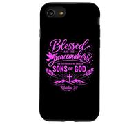 Blessed Are The Peacemakers Matthew 5:9 Scripture Bible Pray Case for iPhone SE (2020) / 7/8