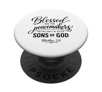Blessed Are The Peacemakers Matthew 5:9 Scripture Bible Pray PopSockets Adhesive PopGrip