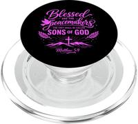 Blessed Are The Peacemakers Matthew 5:9 Scripture Bible Pray PopSockets PopGrip for MagSafe