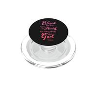 Blessed are the pure in heart, for they shall see God. PopSockets PopGrip for MagSafe