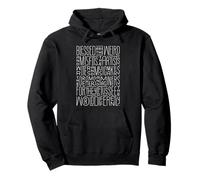 Blessed Are the Weird Creative Dreamer Quote Pullover Hoodie