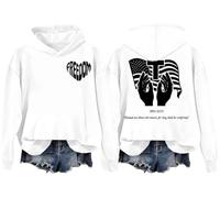 Blessed Are Those Who Mourn For They Shall Be Comforted Hoodie Freedom Sweatshirt White