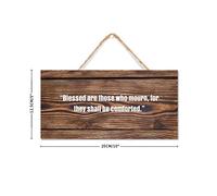 Blessed are Those Who Mourn Wood Plaque Sign Wood Texture 5x10in Wood Sign with Quote Inspirational Gift Idea French Chic Ready to Hang Wood Wall Decor for Bathroom,Kitchen,Living Room