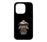 Blessed Be The Lord My Rock For Battle Psalm 1441 Case for iPhone 15 Pro