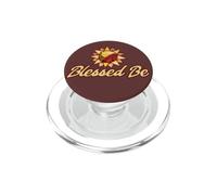 Blessed Be Watercolor Sun Floral Sunshine Illustration PopSockets PopGrip for MagSafe