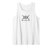 Blessed be - Wicca Triple Moon Pentagram Witchcraft Wiccan Tank Top