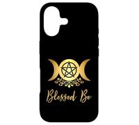 Blessed Be Wiccan Pagan Triple Moon Goddess and Pentacle Case for iPhone 17