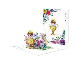Blessed Beginnings Boy’s Baptism 3D Pop Up Christning Card