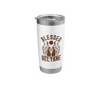 Blessed Beltane Blessings May Day Celebrations Pagan Floral Stainless Steel Insulated Tumbler