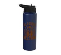 Blessed Beltane Blessings May Day Celebrations Pagan Floral Stainless Steel Insulated Water Bottle
