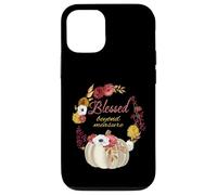 Blessed Beyond Measure Autumn Fall White Pumpkin Wreath Case for iPhone 12/12 Pro