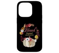 Blessed Beyond Measure Autumn Fall White Pumpkin Wreath Case for iPhone 14 Pro
