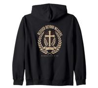 Blessed Beyond Measure Christian Faith Zip Hoodie