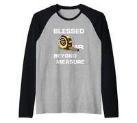 Blessed Beyond Measure infinitely Forgiven and Stainless Raglan Baseball Tee