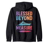 Blessed Beyond Measure Quote Religious Christian Faith Zip Hoodie