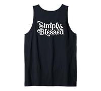 Blessed Beyond Measure Simply Blessed Blessing ART ON BACK Tank Top