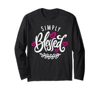 Blessed Beyond Measure Simply Blessed Family Blessing Faith Long Sleeve T-Shirt
