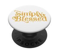 Blessed Beyond Measure Simply Blessed Family Blessing Faith PopSockets Adhesive PopGrip