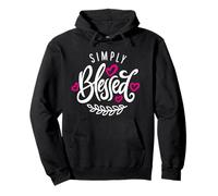 Blessed Beyond Measure Simply Blessed Family Blessing Faith Pullover Hoodie