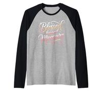 Blessed Beyond Measure T Shirt Inspirational Faith Wear Raglan Baseball Tee