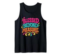 Blessed Beyond Measure - Vintage Colorful Christian Tank Top