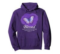 Blessed Bible Verse: Women's Christian Faith Jeremiah 17:7 Pullover Hoodie