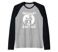 Blessed by Adoption Raglan Baseball Tee