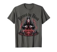 Blessed by Blood Occult Ritual Horror T-Shirt