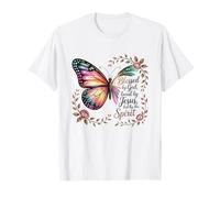 Blessed by God Butterfly Inspiration Spiritual Journey T-Shirt