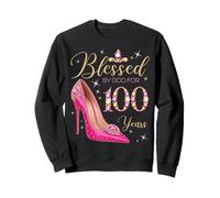 Blessed By God For 100 Years Old 100th Birthday Party Queens Sweatshirt