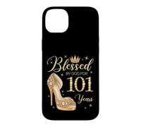 Blessed By God For 101 Years Old 101st Birthday Woman Queen Case for iPhone 14 Plus
