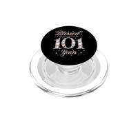 Blessed By God For 101 Years Old 101st Birthday Woman Queen PopSockets PopGrip for MagSafe