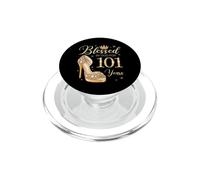Blessed By God For 101 Years Old 101st Birthday Woman Queen PopSockets PopGrip for MagSafe