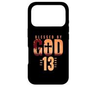 Blessed By God For 13 Years 13th Birthday Religious Theme Case for iPhone 17 Pro